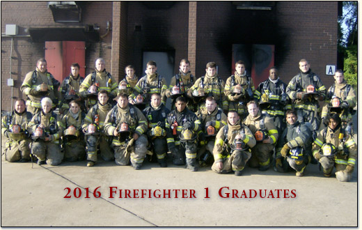 2016 Firefighter I Graduates