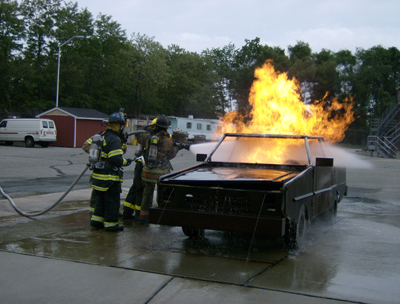 Car Fire Prop